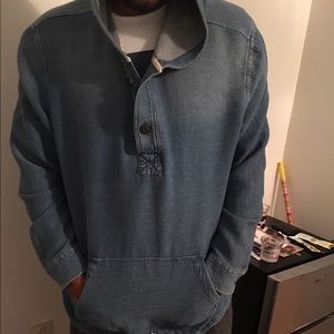 Men's American Eagle denim hoodie