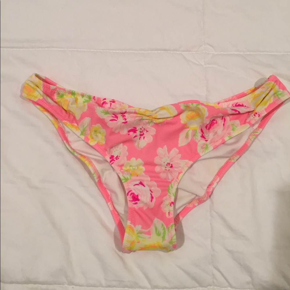 VS PINK Floral Cheekster Bikini Bottoms
