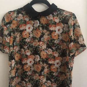 Peter Pan Collared Blouse (chiffon)