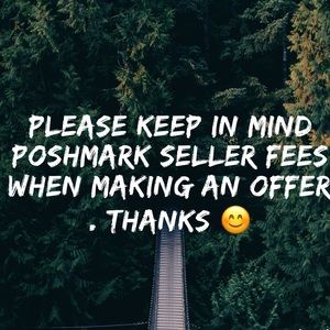 Please keep in mind posher fees!