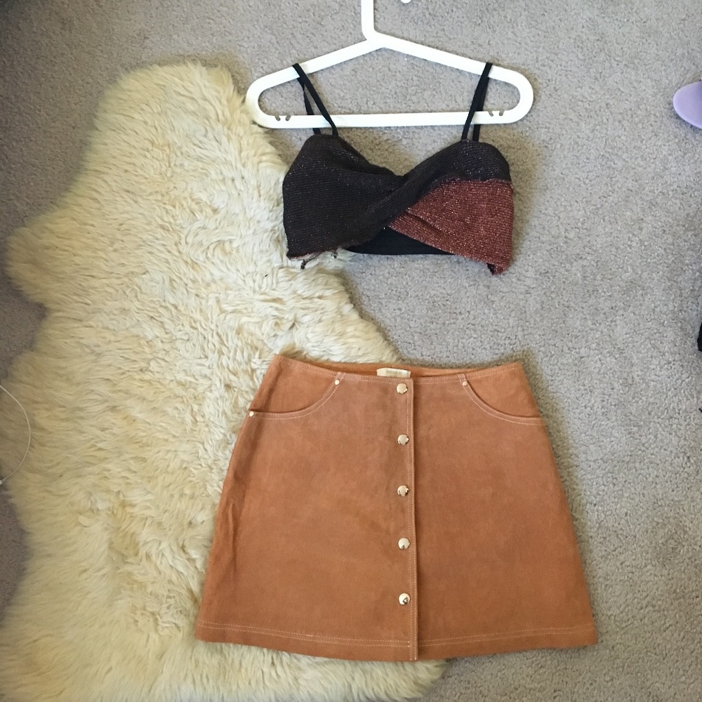 Forever 21 Skirt- Real Leather