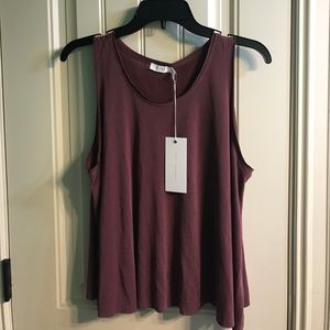 Soft burgundy Lush tank