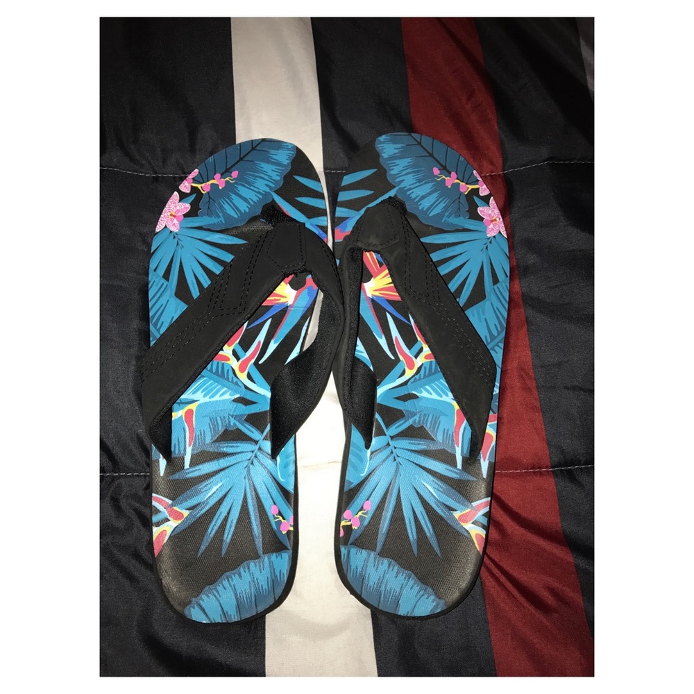 Floral Flip Flops