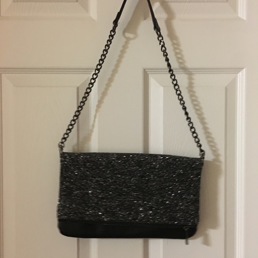 Sparkly clutch with included strap