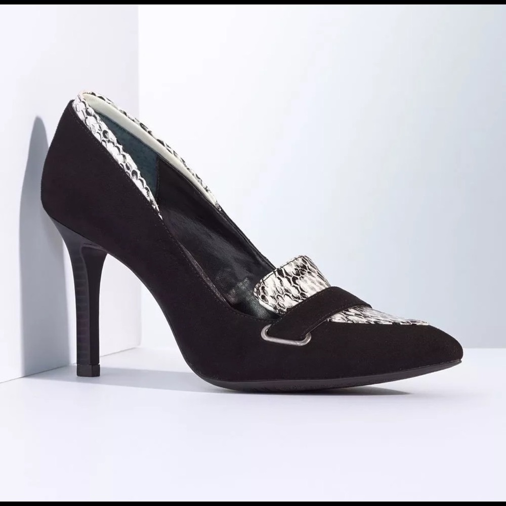 Simply Vera Wang Oxen Black/Snake Women's Pumps