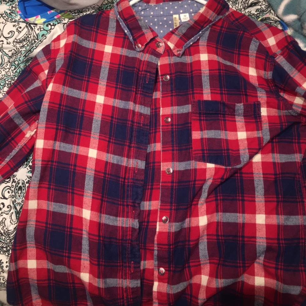 Red White and Blue Women's Flannel