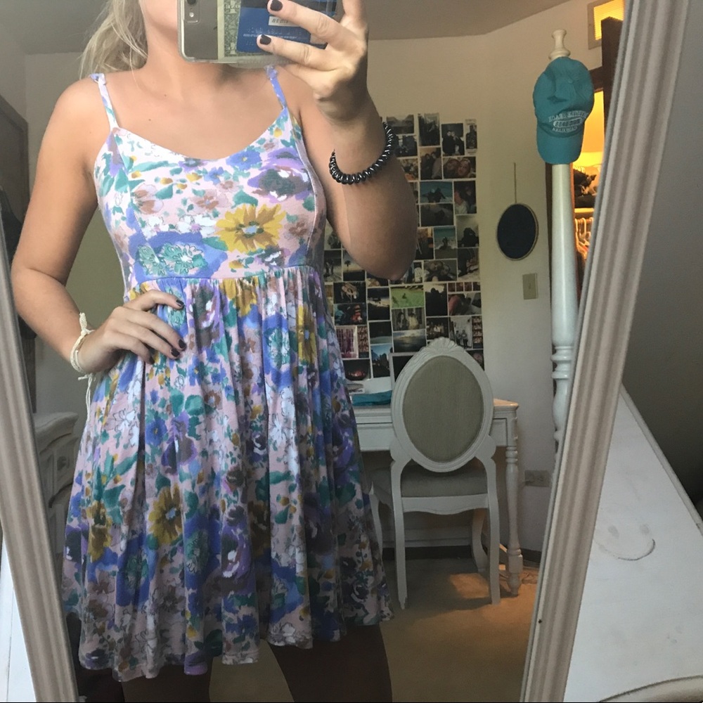floral swing dress