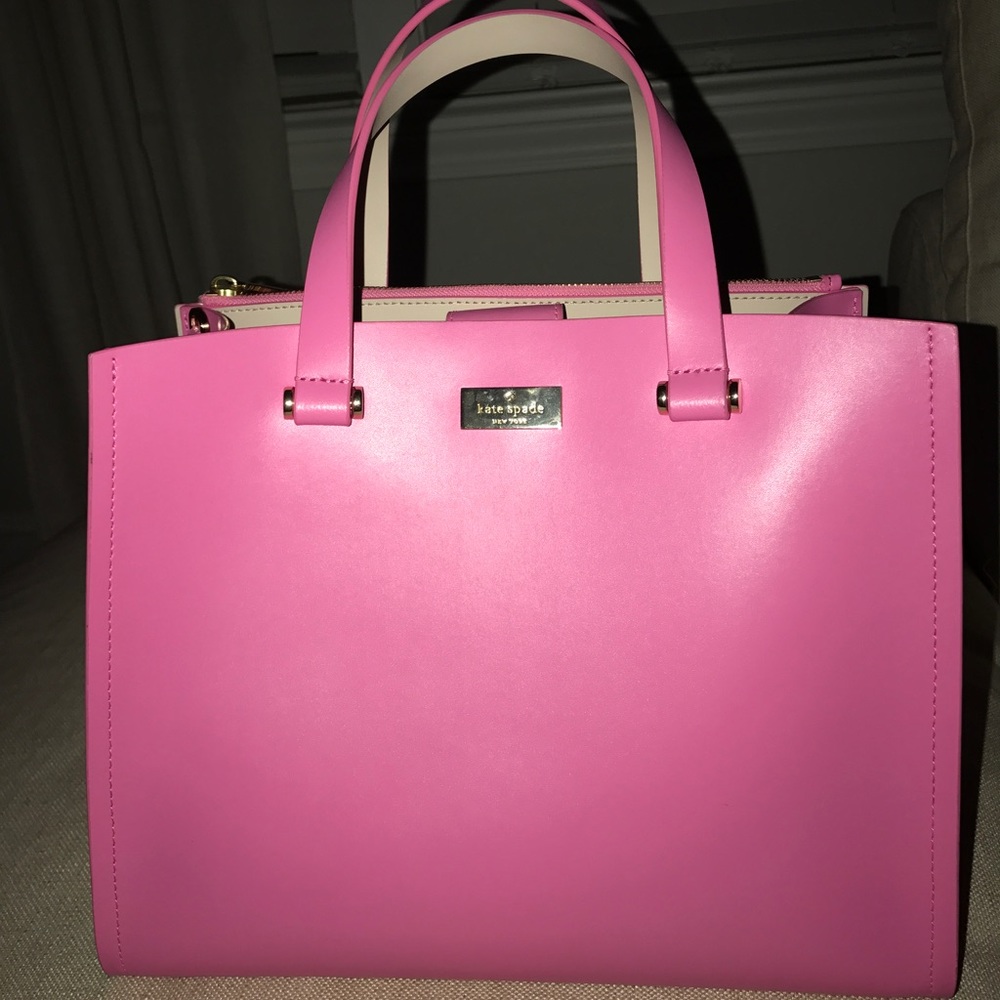 Hot Pink Kate Spade Tote with strap