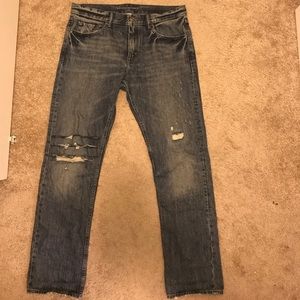 BR slim fit distressed jeans