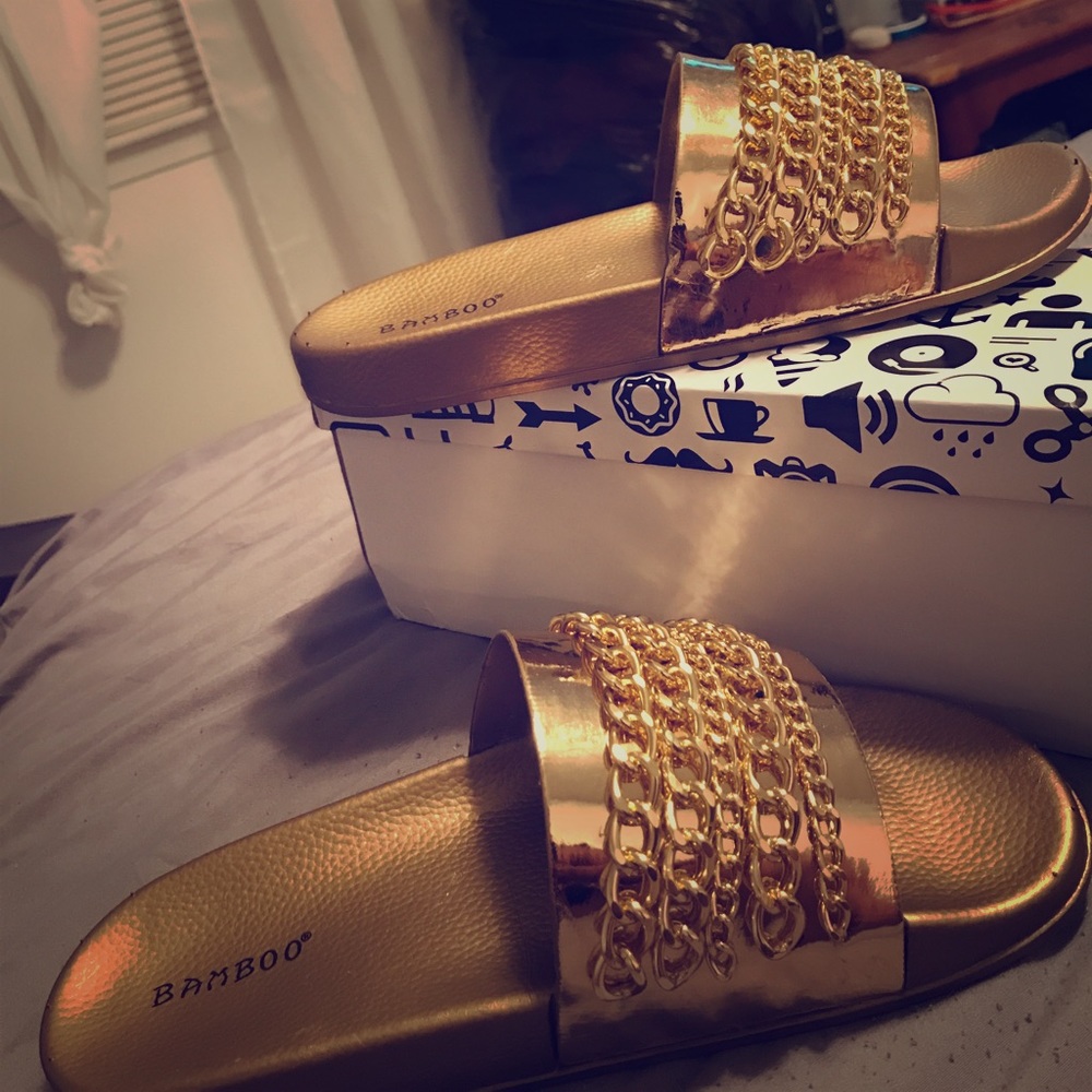 Gold Sandal from GoJane. Size 10, FITS like a 9!