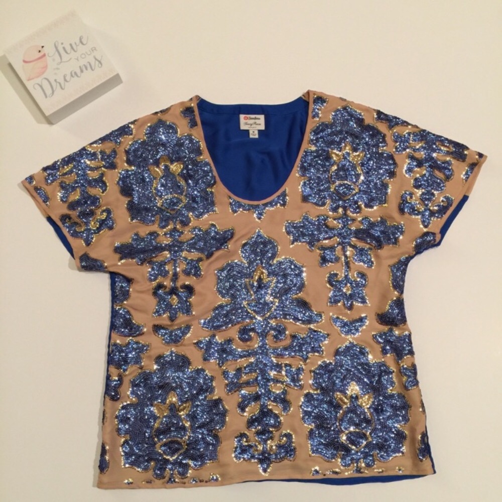 SOLD*** Tracey Reese Sequined Blouse