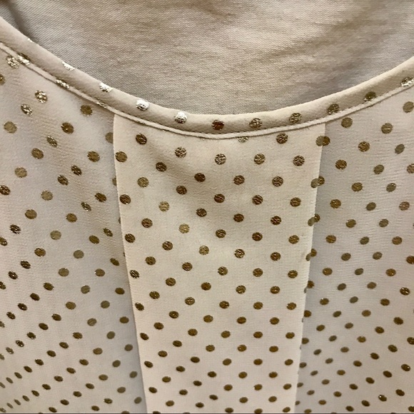Ann Taylor silver spotted top - Picture 2 of 5