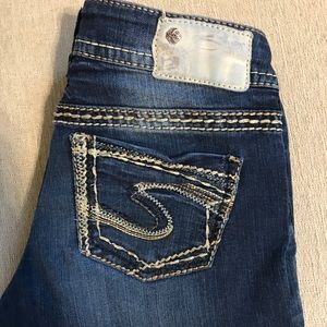 Silver Skinny Jeans