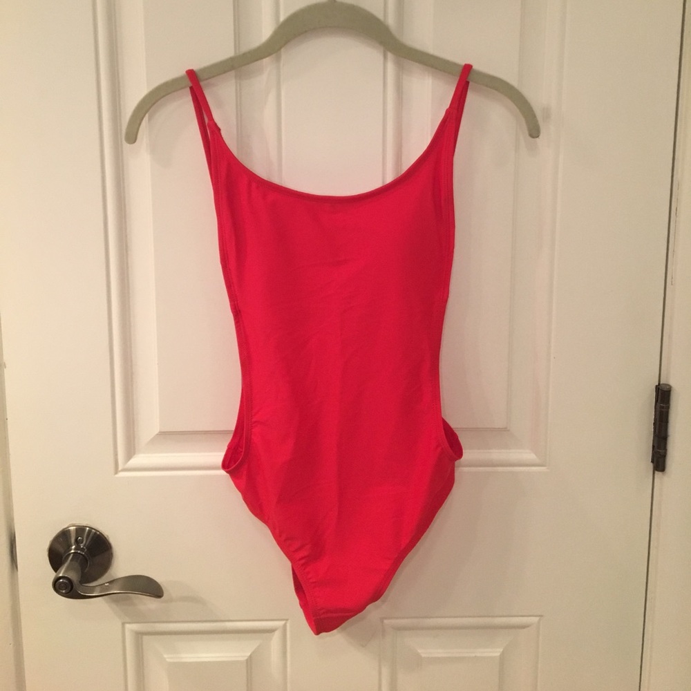 Never worn red one piece swimsuit