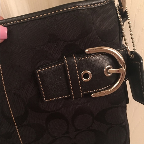 COACH black/silver accent small bag - Picture 5 of 7
