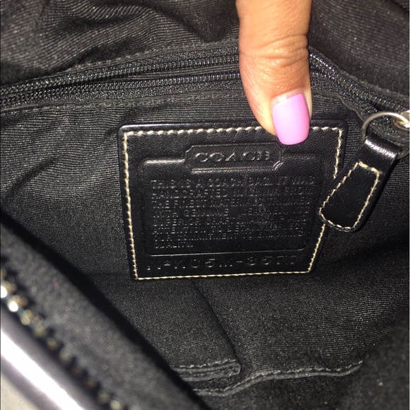 COACH black/silver accent small bag - Picture 7 of 7