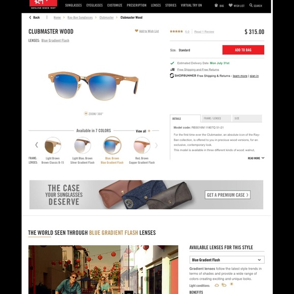 🛑SOLD🛑 Clubmaster Wood - Picture 8 of 8