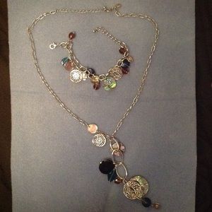 Lia Sophia necklace-bracelet set