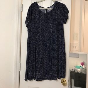 Navy Floral Sun Dress