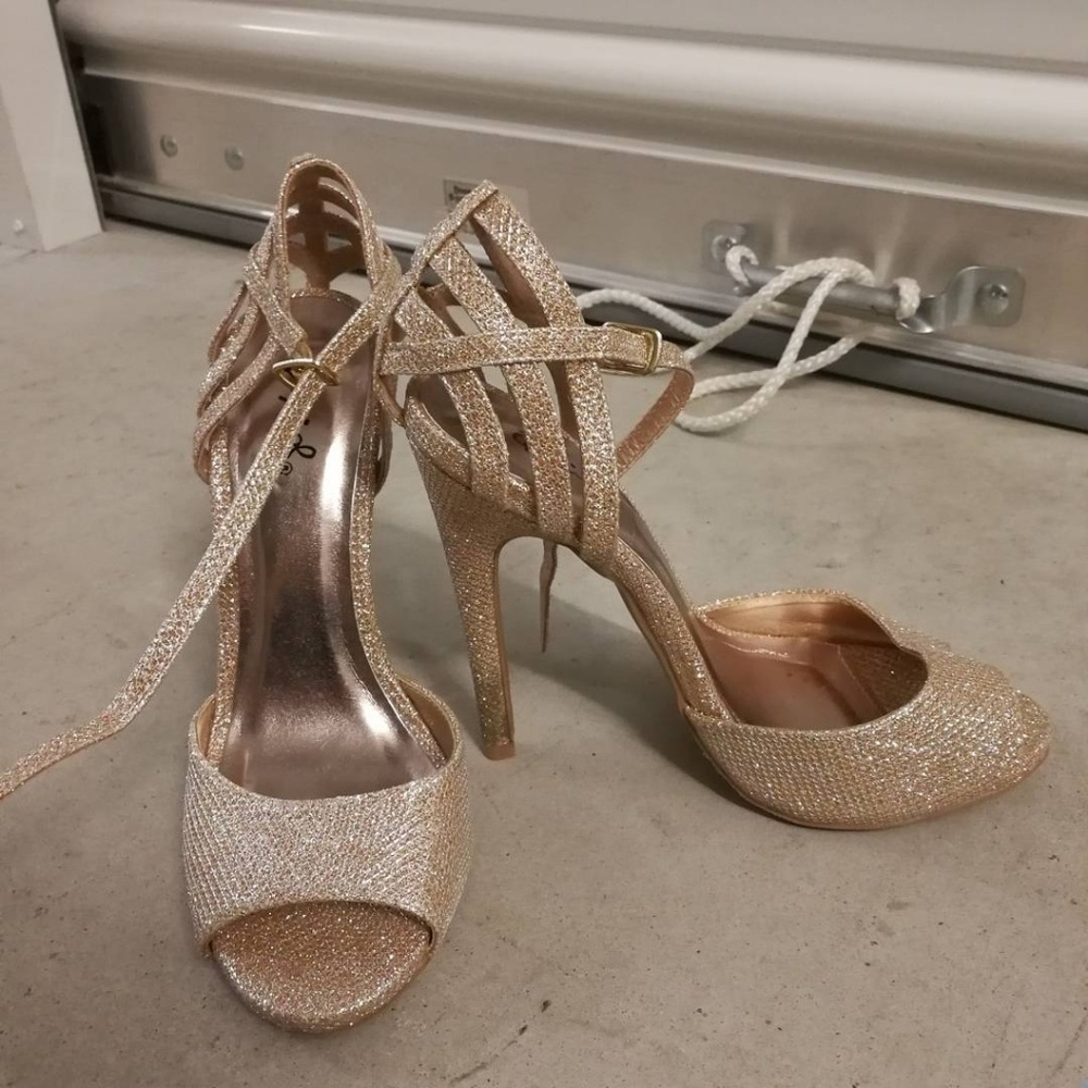 Rosegold Bridal Stilettos