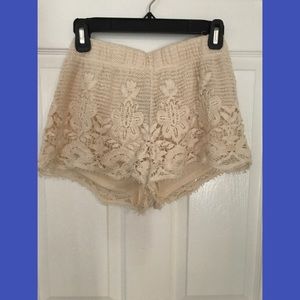 Forever 21 crochet shorts