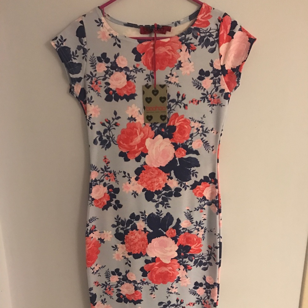 Beautiful Flower Midi Dress
