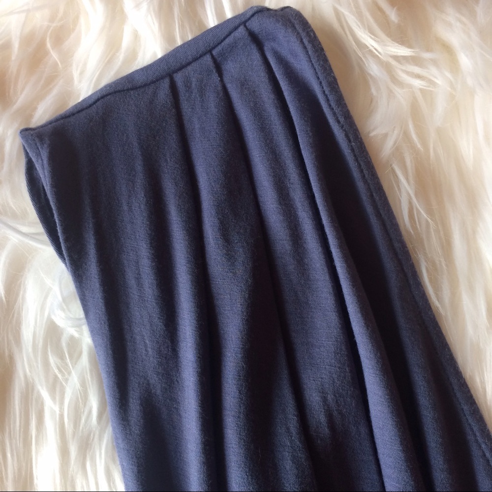 SOLD Free People Slate Blue Jersey Dress - Picture 4 of 7