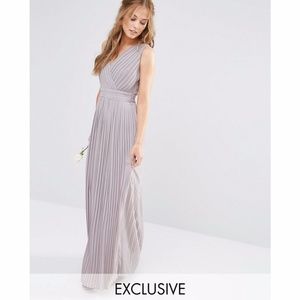 ASOS Pleated Wrap Maxi