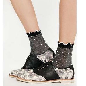Bass Floral Saddle Shoes