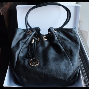 Michael Kors Black Leather Tote