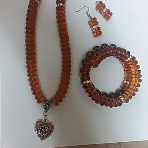 AMBER NECKLACE SET