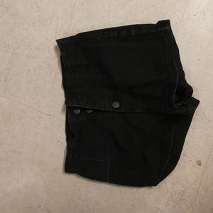 High Waisted Button Shorts