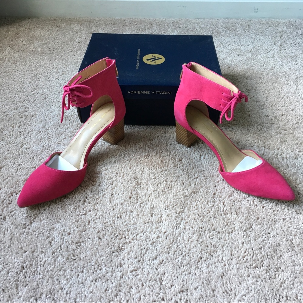 SALE!! Adrienne Vittadini Pink Block Heels