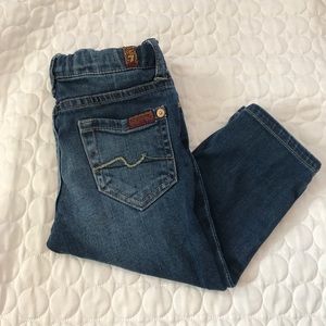 Toddler Girls Cropped Jeans