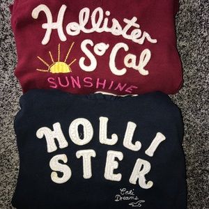♡ Bundle Hollister Logo Sweatshirts.