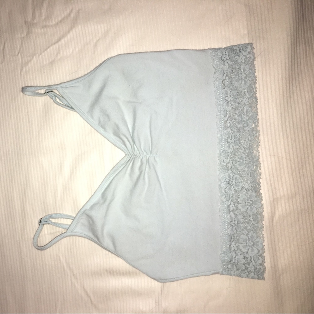 Baby blue crop top
