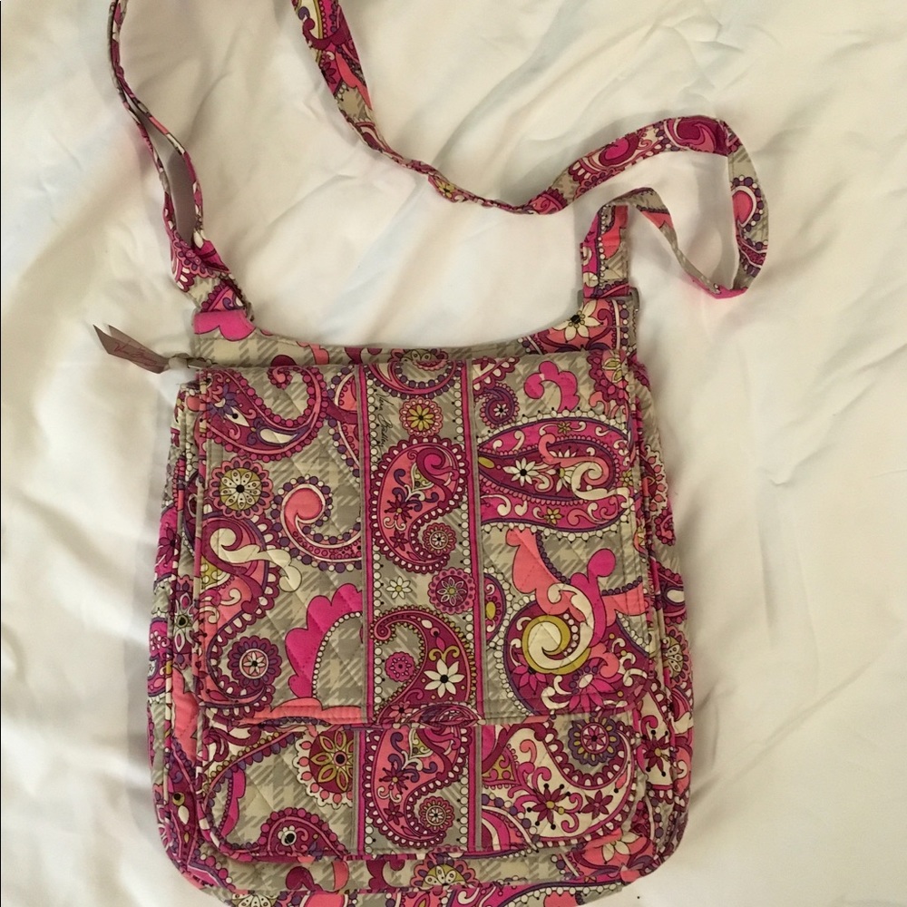 Vera Bradley Paisley meets Plaid Messenger Bag
