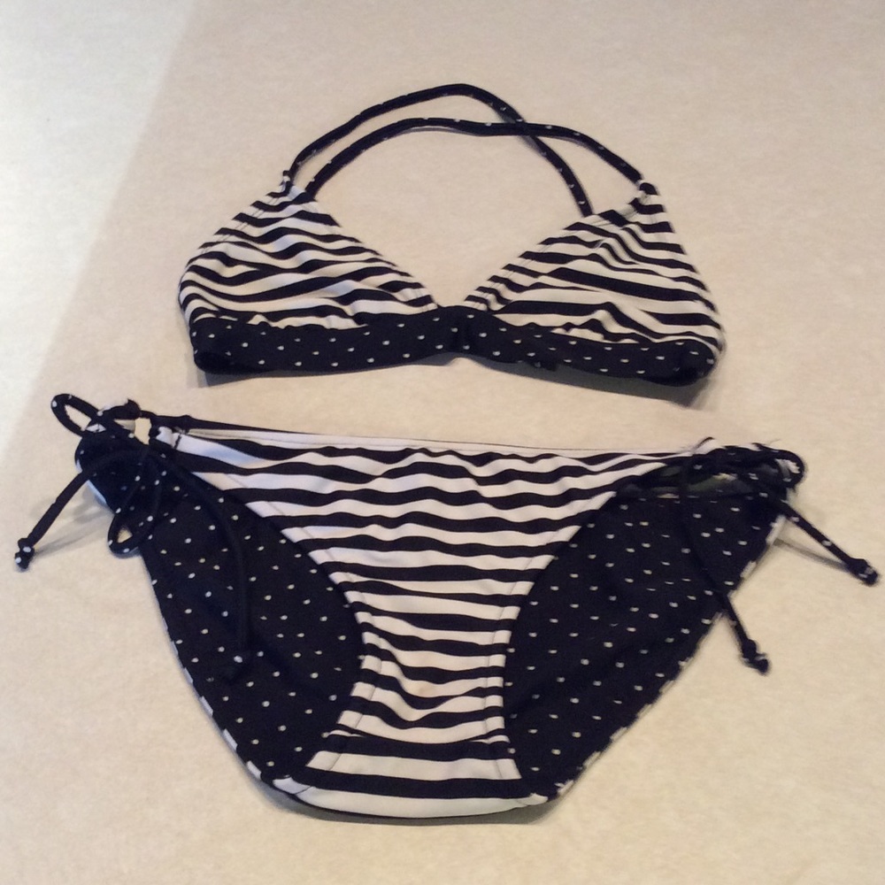 Black and white two piece