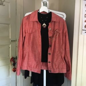 Linen Red Coat