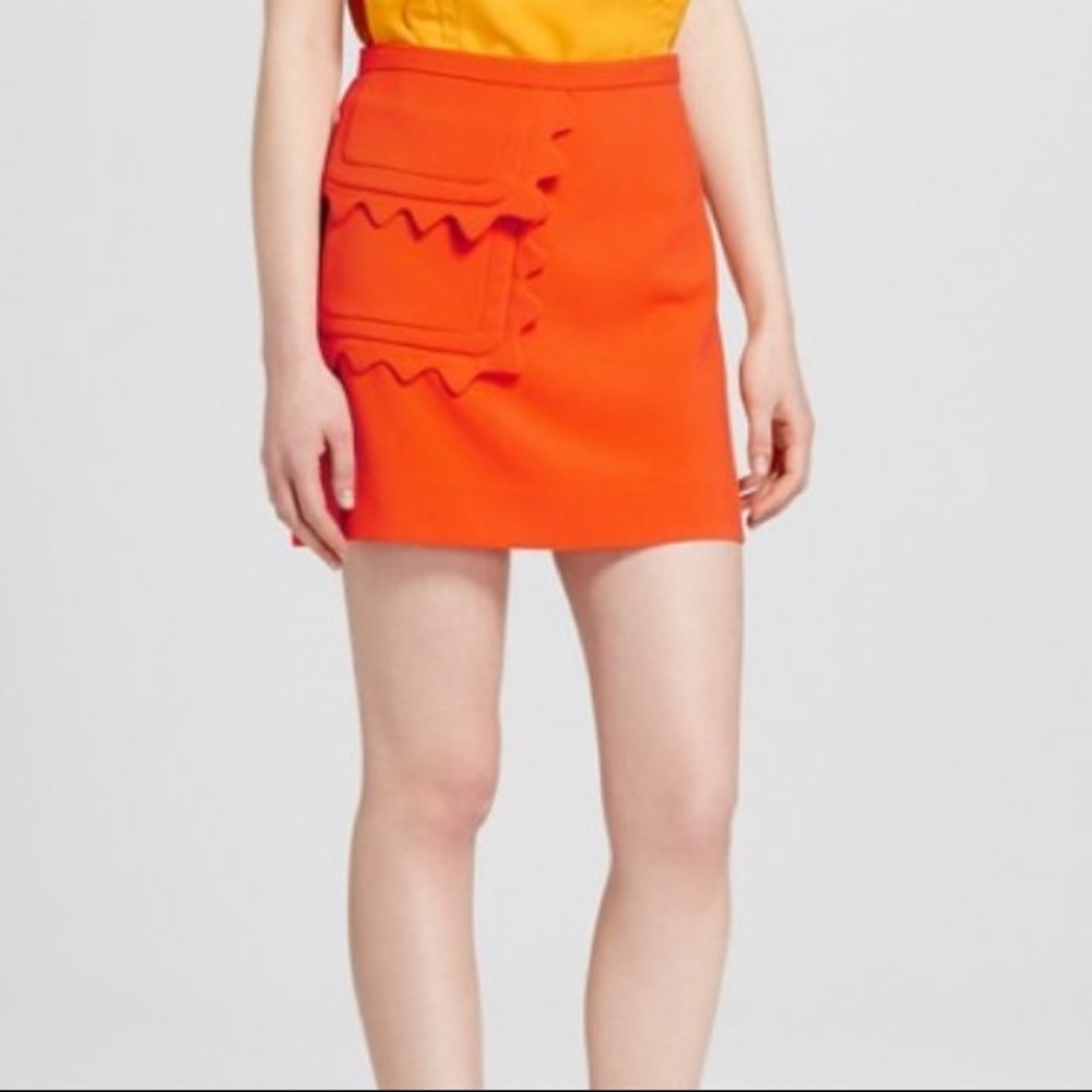 Victoria Beckham x Target Orange Twill Skirt