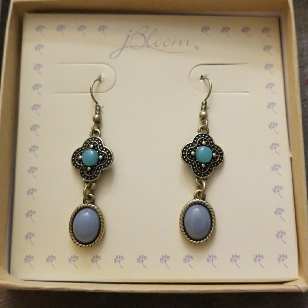 JBloom BLUE and TEAL Dangle Earrings 2 for $12 - Picture 5 of 5