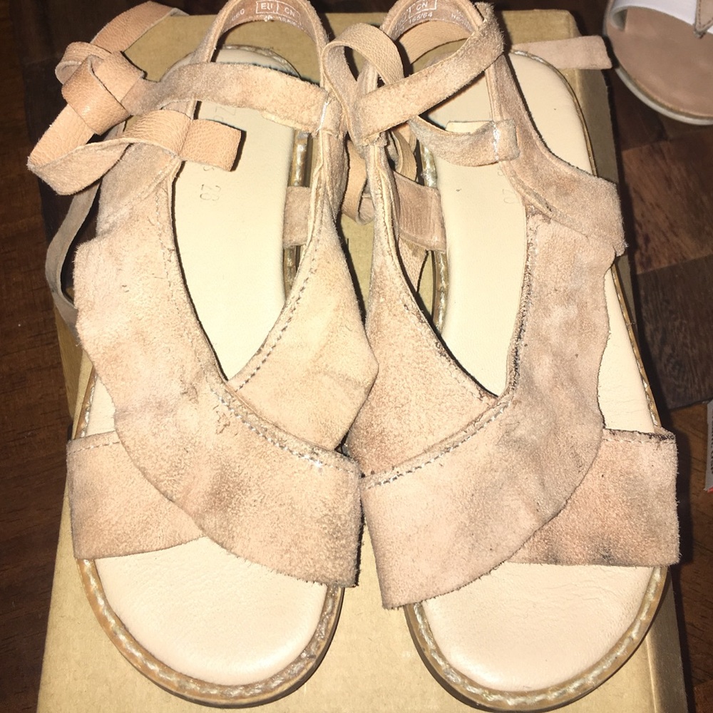 Zara strap up sandals