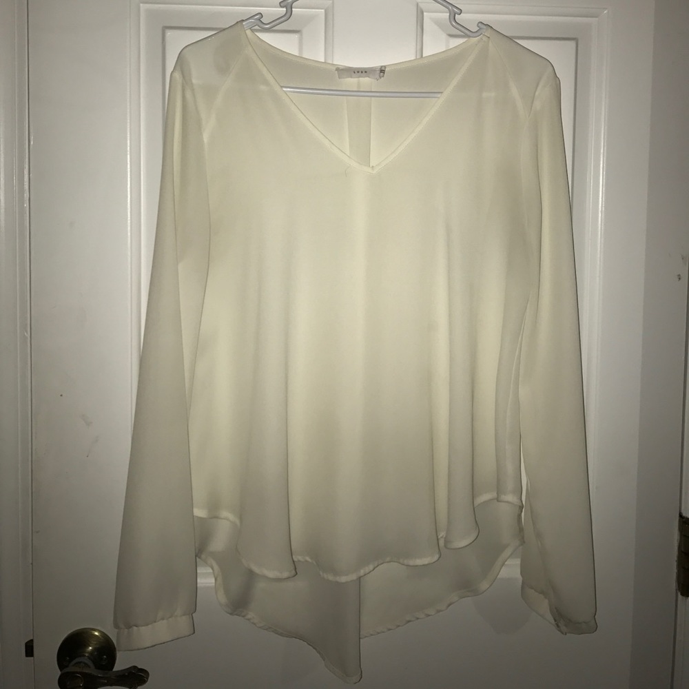 Lush White Blouse