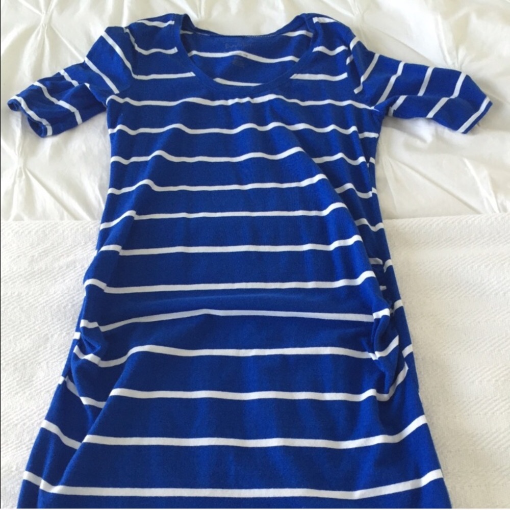 Blue & White maternity dress