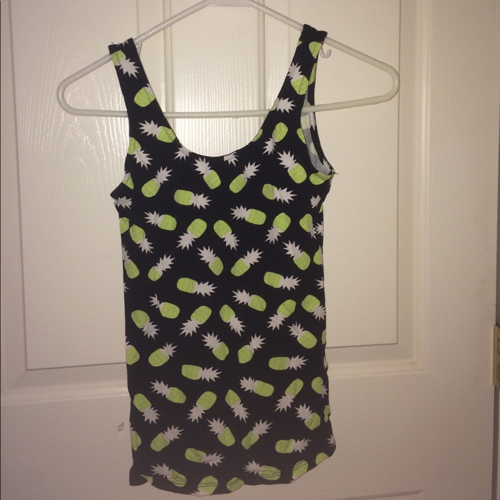 H&M pineapple tank top