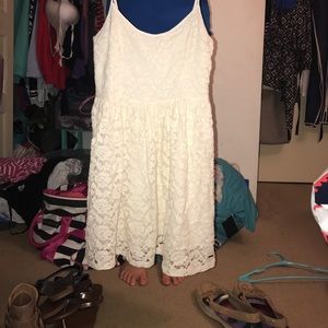 Cream lace Abercrombie and Fitch dress