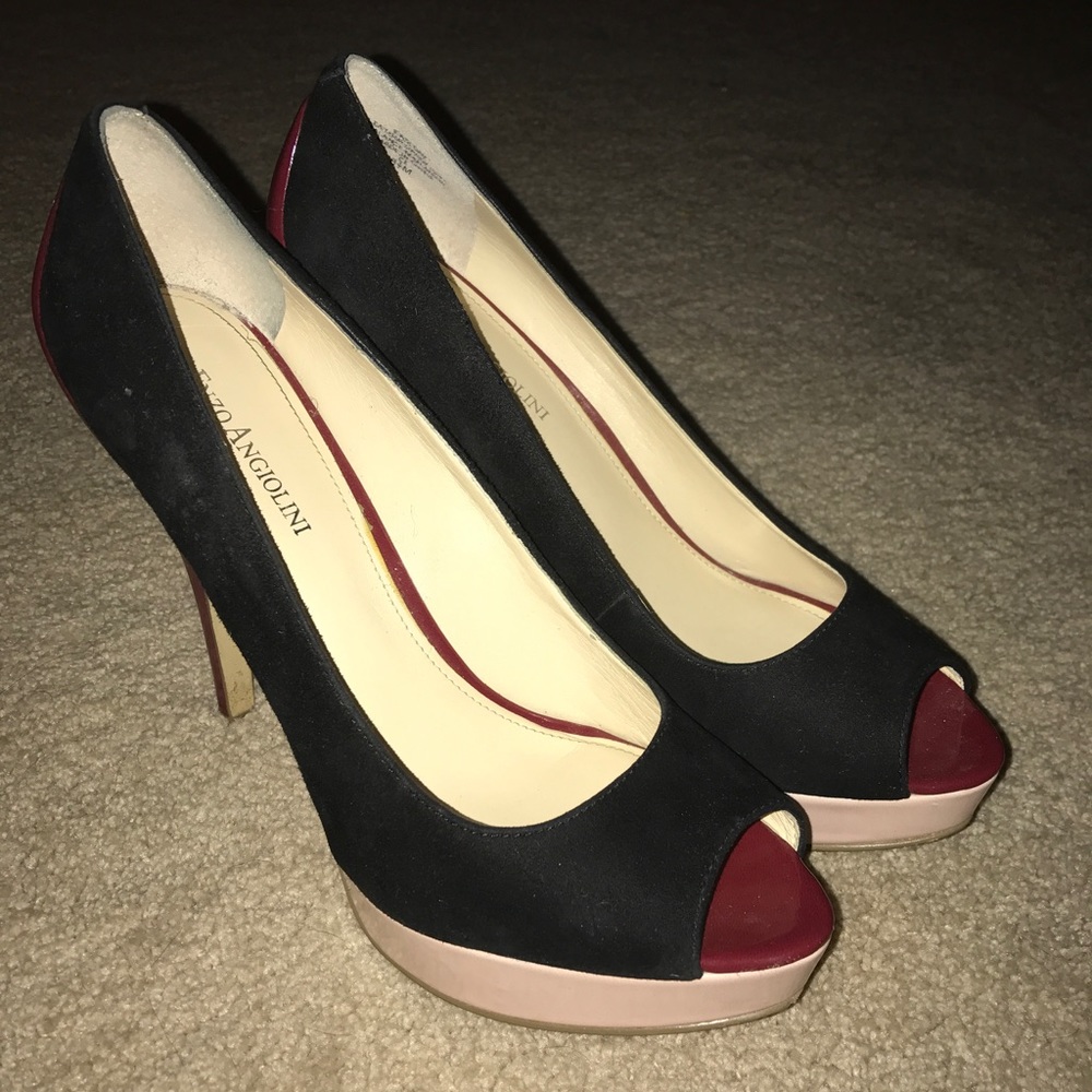 Enzo Angiolini Colorblock High Heels