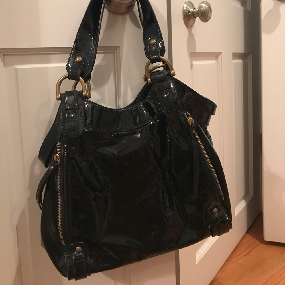 Kooba Patent Leather Shoulder Bag