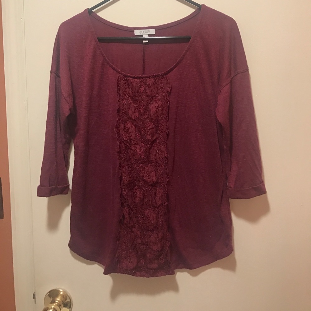 Delia*s Wine color shirt!