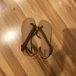 Mossimo Brown Braided Sandals NWOT